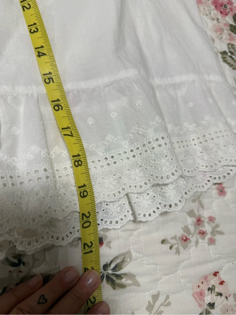 Hand made white mini